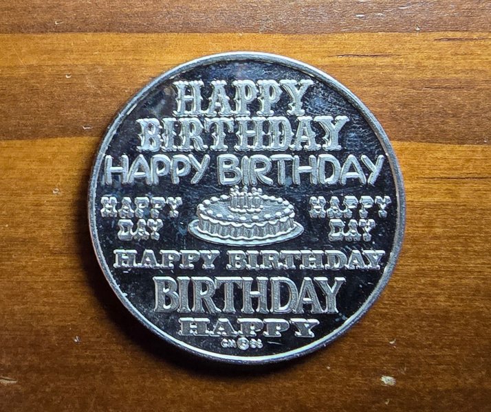 1oz Happy Birthday Silver Round
