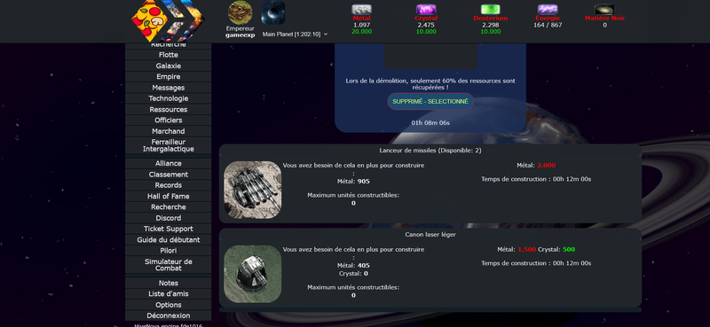 Moon premières pertes
