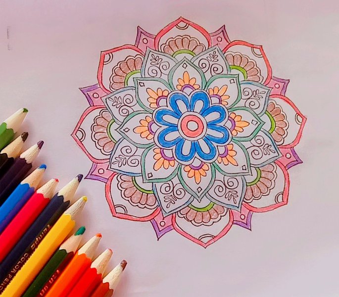 Colorful mandala flower | Creative Sunday