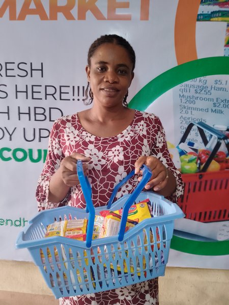 My shopping at Happy Customer supermarket