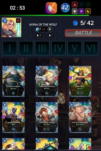 Wait a second. Trying out new cards?