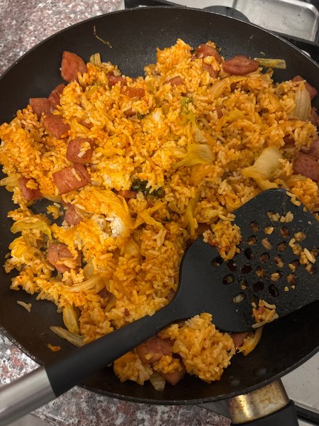 Homemade Kimchi Fried Rice