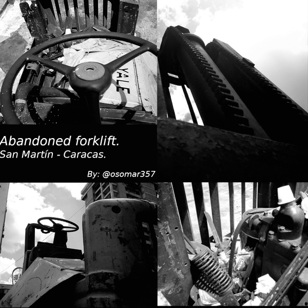 Abandoned forklift. San Martín - Caracas. Venezuela. 12 (Pics) En/Esp.