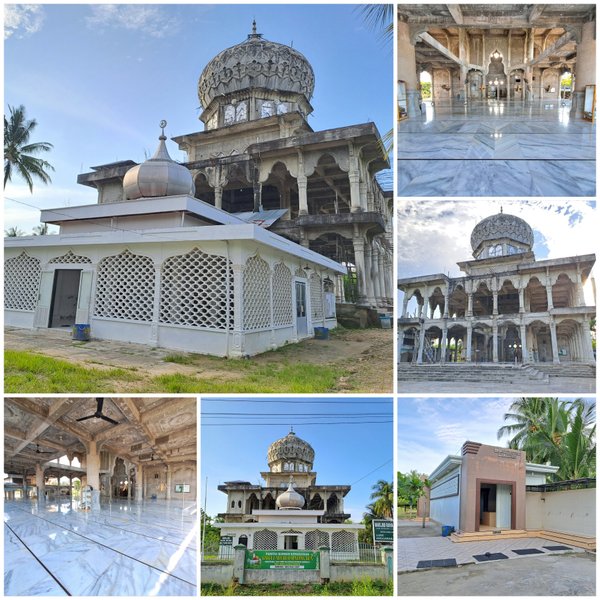 The Baitul Ma'bud Mosque looks very magnificent even though it is still under construction