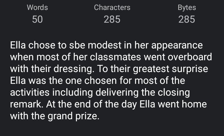 Modest: Zapfic50 Story Contest