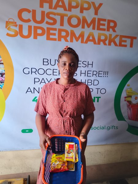 My shopping at Happy Customer supermarket