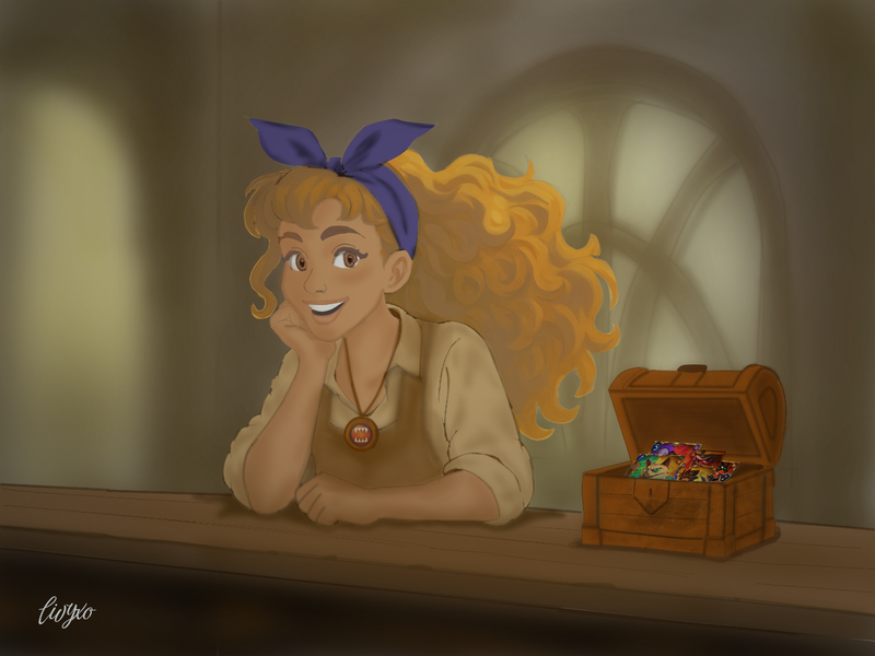 GWEN, the Card Seller | Splinterlands Art Contest Week 348