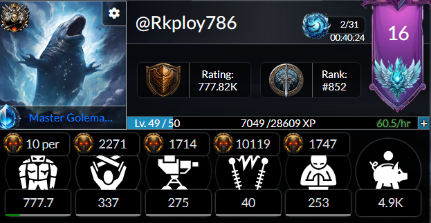 Golem Overlord and Terracore : Why is prestige the best upgrade and why sometimes your stats just fail in terra!