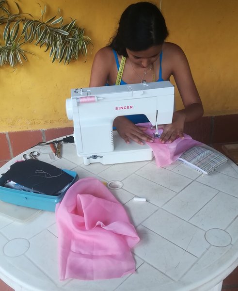 Sewing day at home