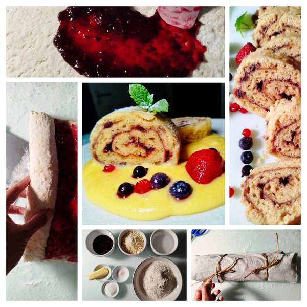 

Traditional British Dessert:  Steamed Jam Roly-Poly Recipe