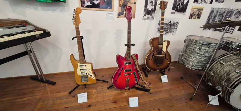 Three guitars of the great rockers of Yugoslavia