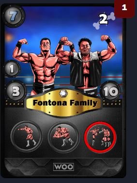 WOO New Card Gold ---just had some luck