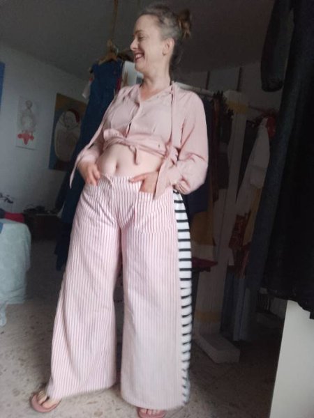 Pinstripe Versus Stripe - the battle of much-funky trousers