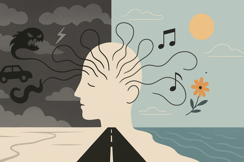 Learning to Navigate Anxiety: Between Fear and Presence