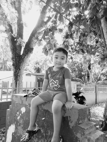 My #MONOMAD Challenge Entry: My Cute, Handsome and so Adorable Model for Today, our Baby King2x! 🥰😇😊