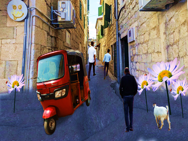 Entre Edificios/Let's Make a Collage - A Contest for All Creatives on Hive - Round 231