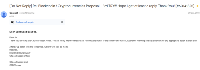 Prime Minister/Finance Minister of Mauritius has accepted my request to talk about Cryptocurrencies - Can I present HIVE also?