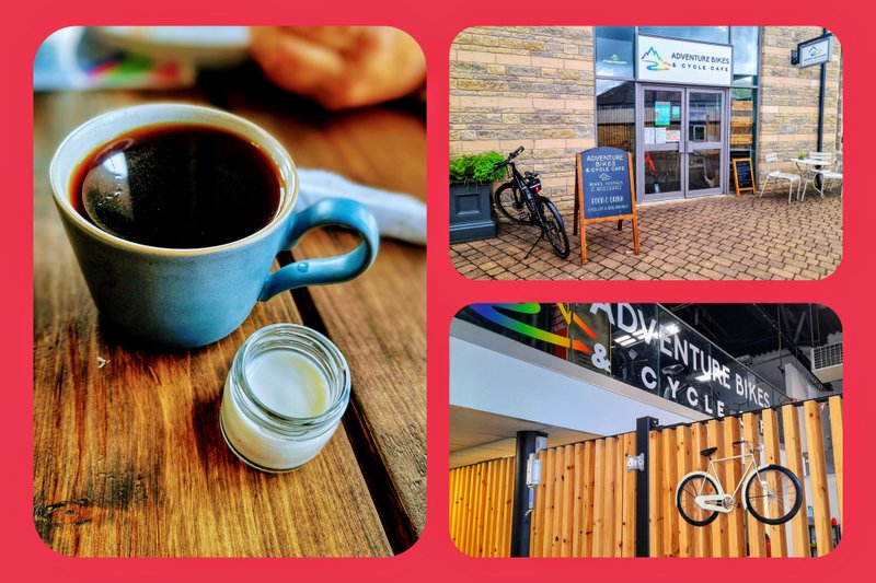 Coffee at the Adventure Bikes and Cycle Café - Get Me Out of Here!