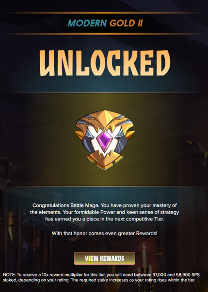 From Gold 3 to Gold 2 in Splinterlands, will the rewards be better?