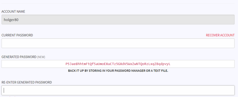 How to use a coldcard MK3 to derive your new account password from a 24 word seed