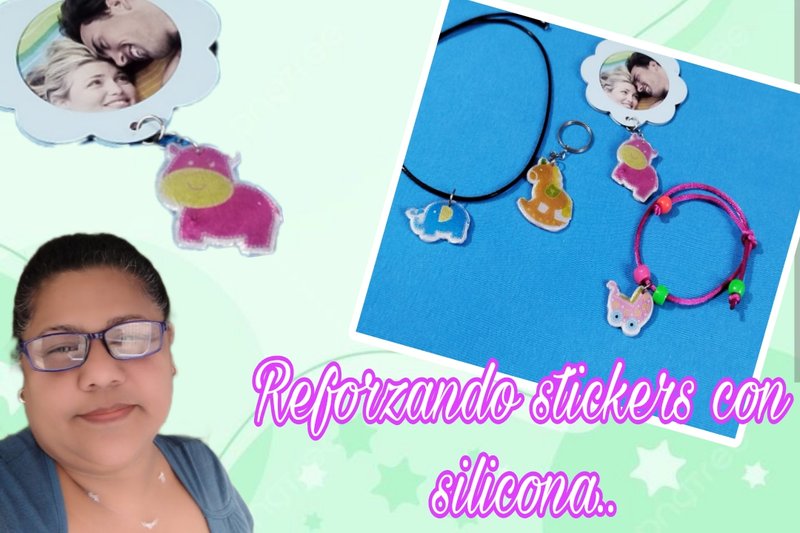 🦒🦄Reforzando stickers con silicona, para llevarlos en colgantes, pulseras  o como quieras.🌜✨// 🦒🦄Reinforcing stickers with silicone, to wear them on pendants, bracelets, or however you like.🌜✨