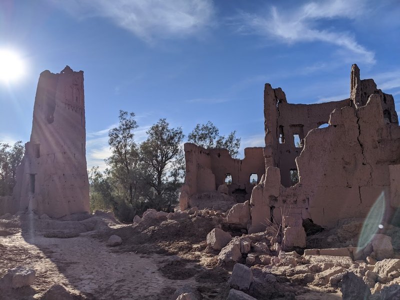 A Ruined Kasbah & A Dry Riverbed - On the Catastrophic Edge of Skoura's Lush Oasis