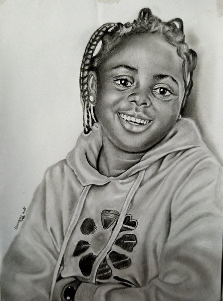 My pencil drawing of a beautiful girl..