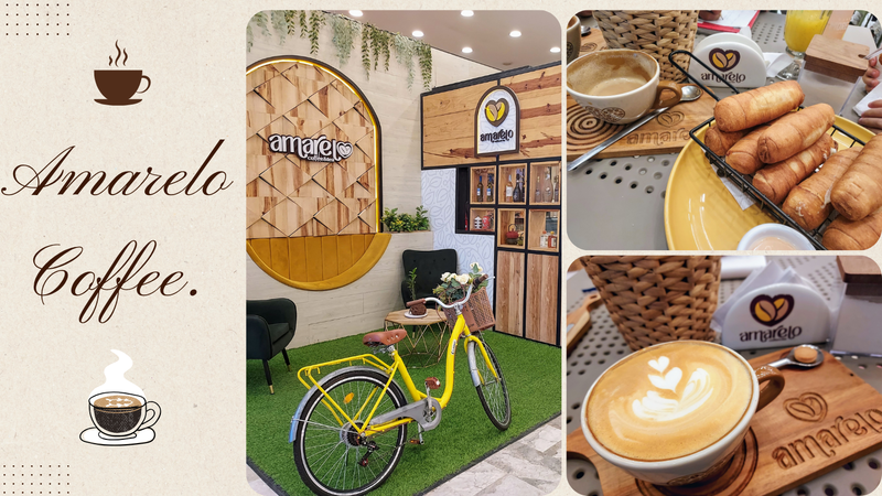 A delicious coffee and snack at : Amarelo café..