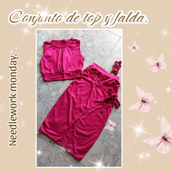 Cute top with skirt for girls. [Esp/Ing]
