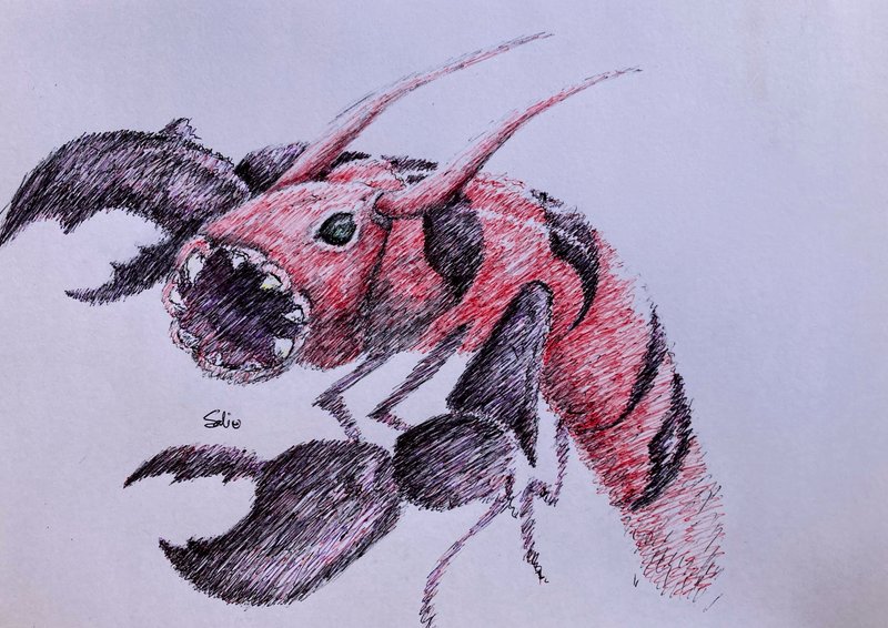 New Ink Drawing- Cruel Sethropod