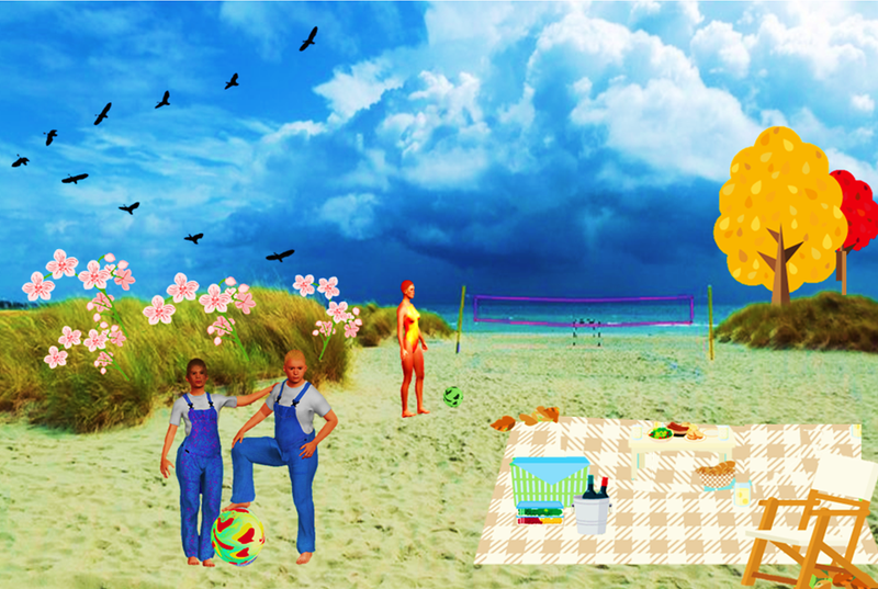 Un Día de Playa/Let's Make a Collage - A Contest for All Creatives on Hive - Round 229