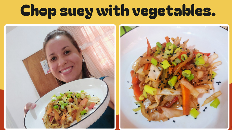 Vegetable chop suey, recipe.