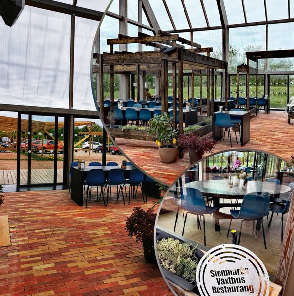 Out with coworkers at a new place "Stenmarks Restaurant & Greenhouse!"