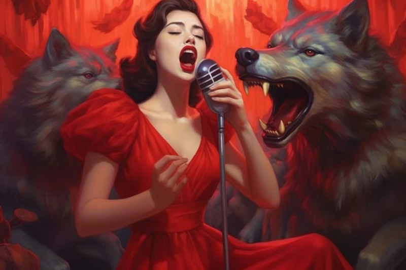 Howling with the wolves | Ai Art | Made with Midjourney 5.1