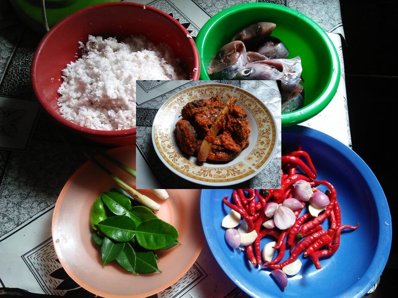 My cooking recipe is the appetizing tuna fish rendang