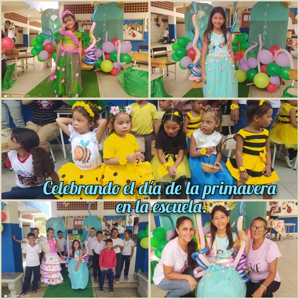 [ESP] Celebrando el día de la primavera en la escuela. [ENG] Celebrating Spring Day at school.