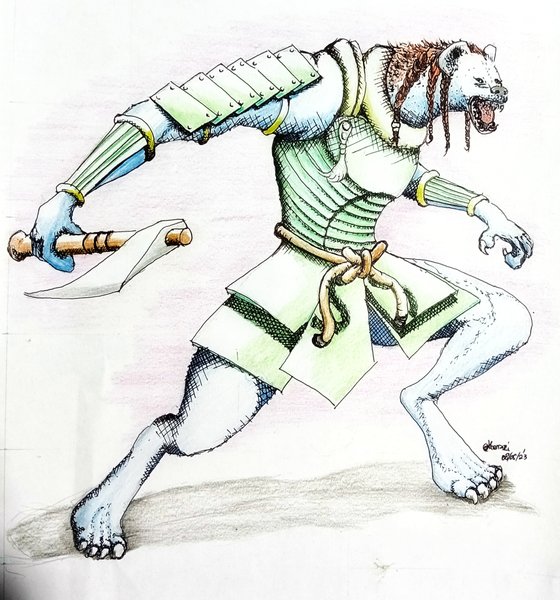 Splinterlands art contest week 244/Hyena-original character
