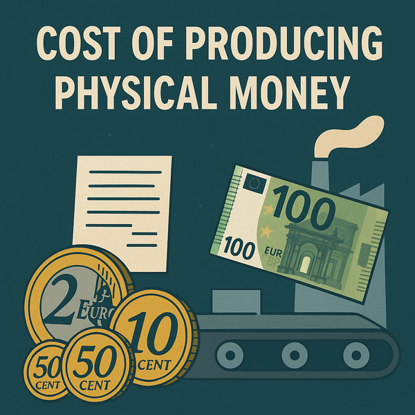 Costs of Production of Physical Money by the ECB
