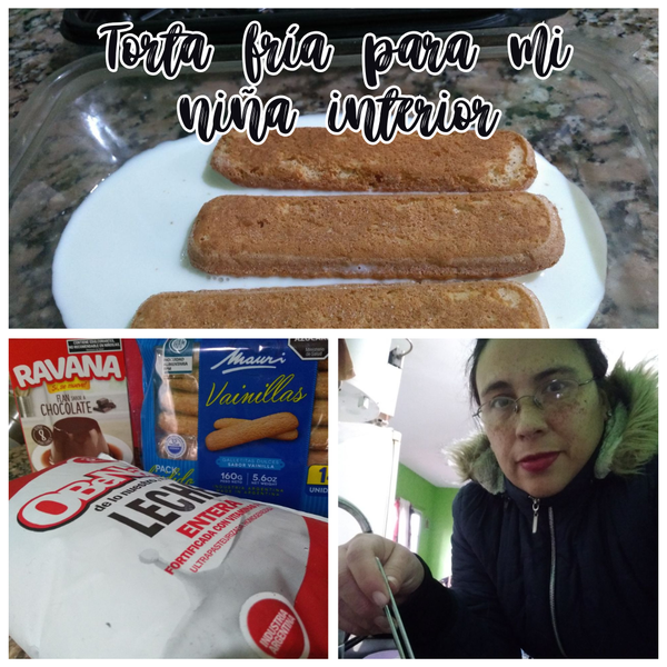Cold vanilla cake with chocolate dessert / Torta fría de vainillas con postre de chocolate