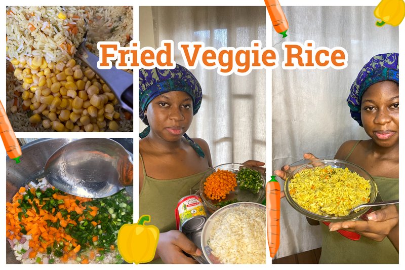 Veggie Fried Rice Recipe (Sunday brunch) |Receta de arroz frito con verduras para el brunch del domingo