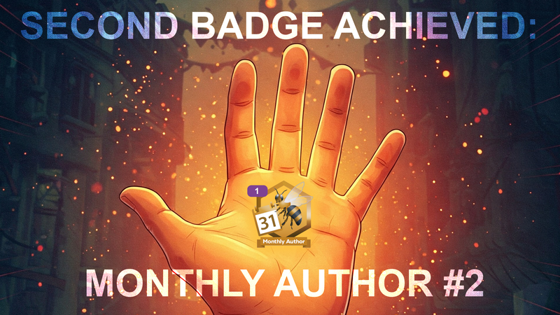[ES/EN] Second badge achieved: Monthly Author #2