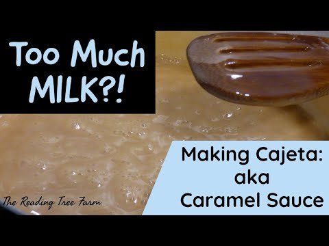 Using up some MILK! How to make CAJETA ♥ Caramel Sauce ♥