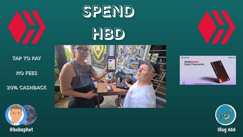 Spend HBD - Tap To Pay - No Fees - 20% Cashback