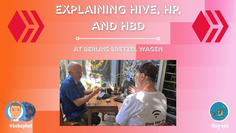 Explaining Hive, HP, and HBD at Berlins Bretzel Wagen