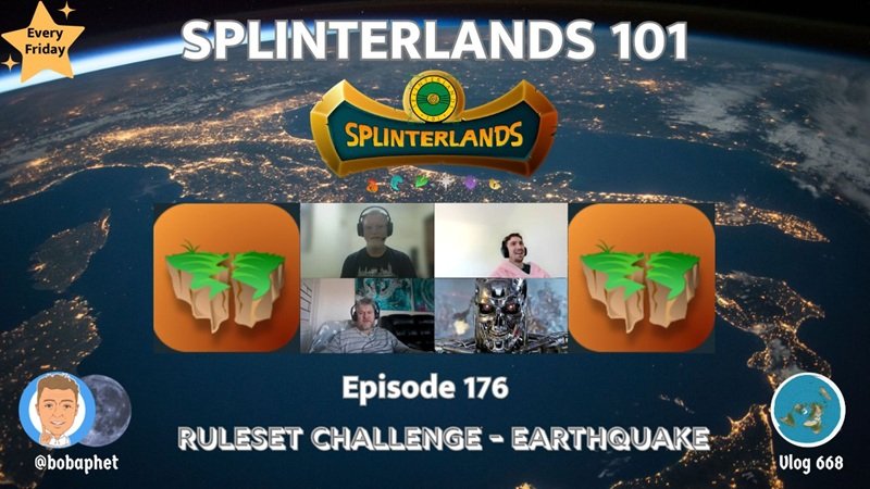 Splinterlands 101 - Ep 176: Ruleset Challenge - Earthquake