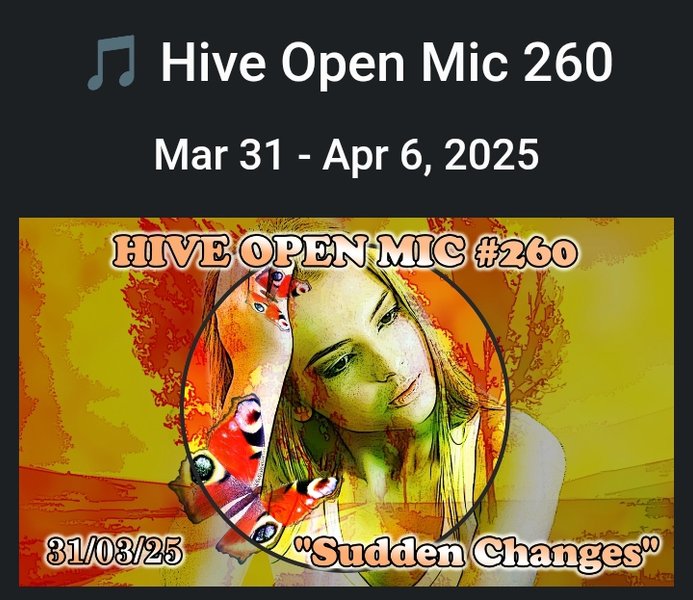Hive open Mic week #260, Daily as I live by Chris Morgan cover by megamo.