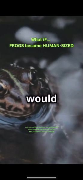 What iF…  FROGS became HUMAN-SIZED