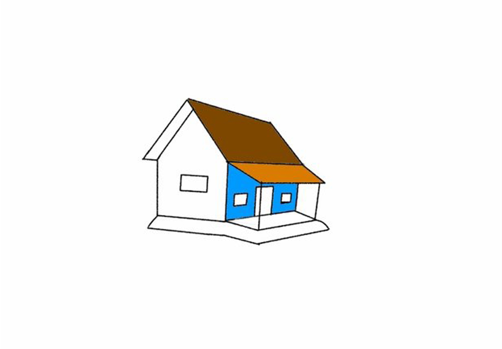 How to draw a beautiful house by acrylic colour — Hive