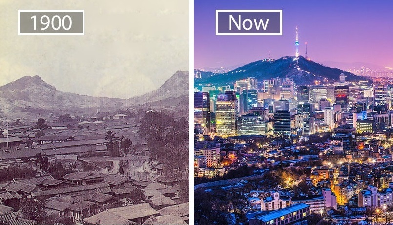 before-and-after-pics-of-famous-cities-changed-over-time-Seoul-South-Korea1.jpg