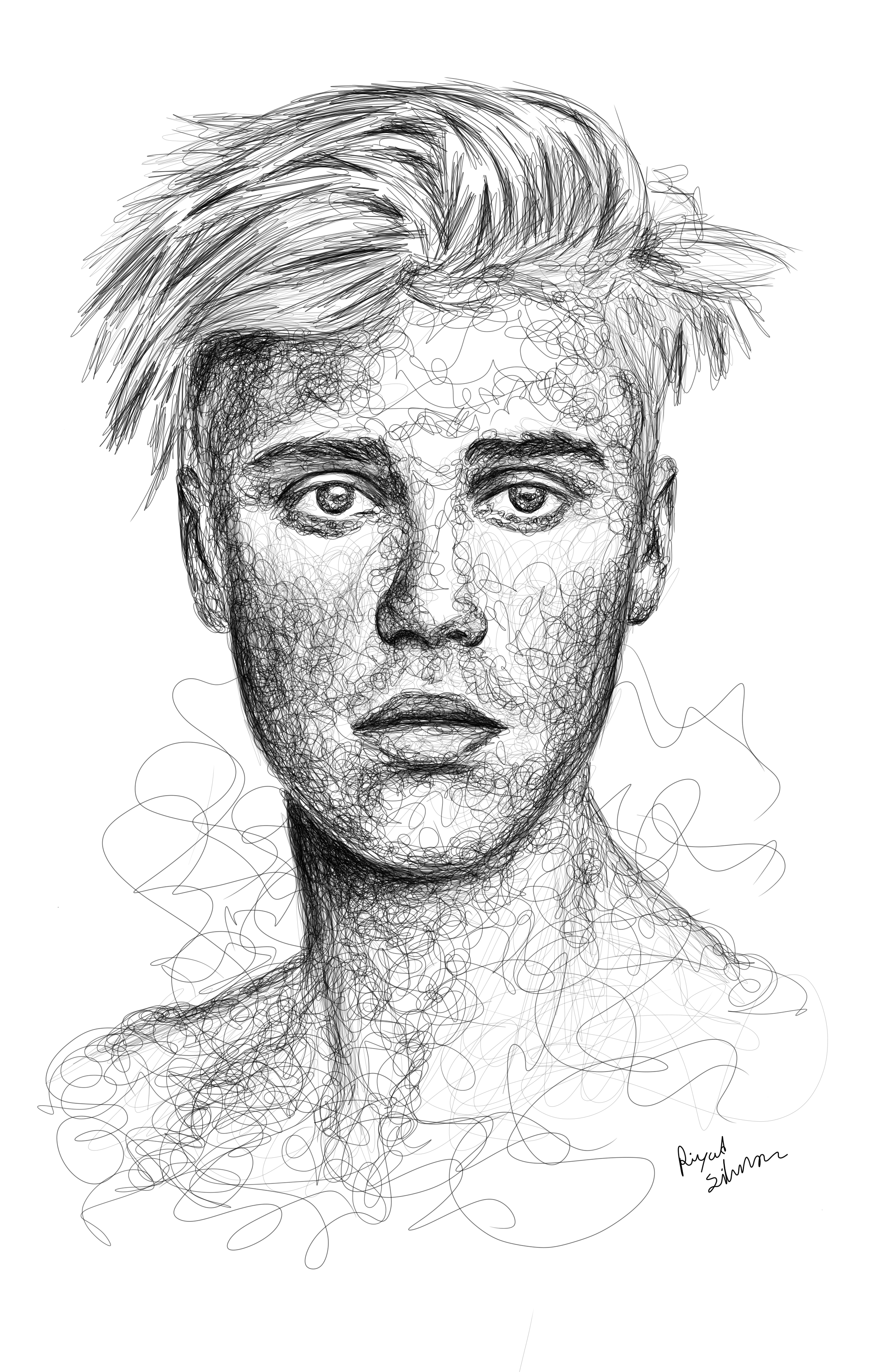HOW TO DRAW: Justin Bieber (using pencil) - YouTube